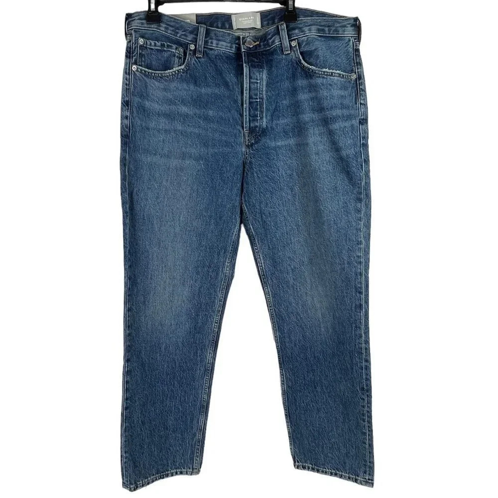 Everlane The Everybody Jean Mid Rise Button Fly Distressed Size E10 Short 39x31